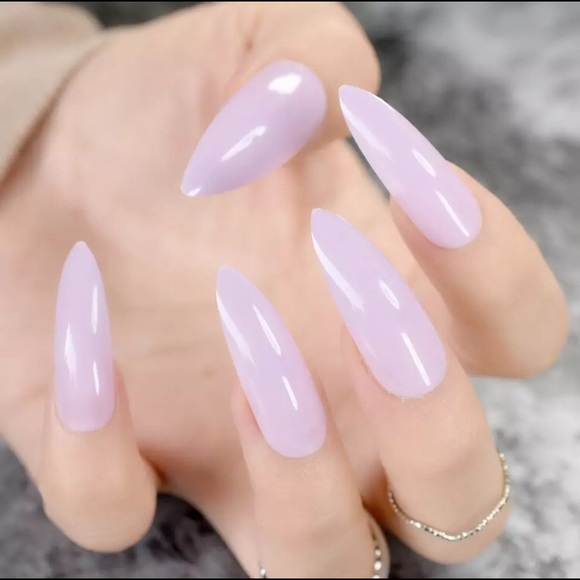 Lavender Extra Long Stiletto Press-On Nails - Picture 1 of 4